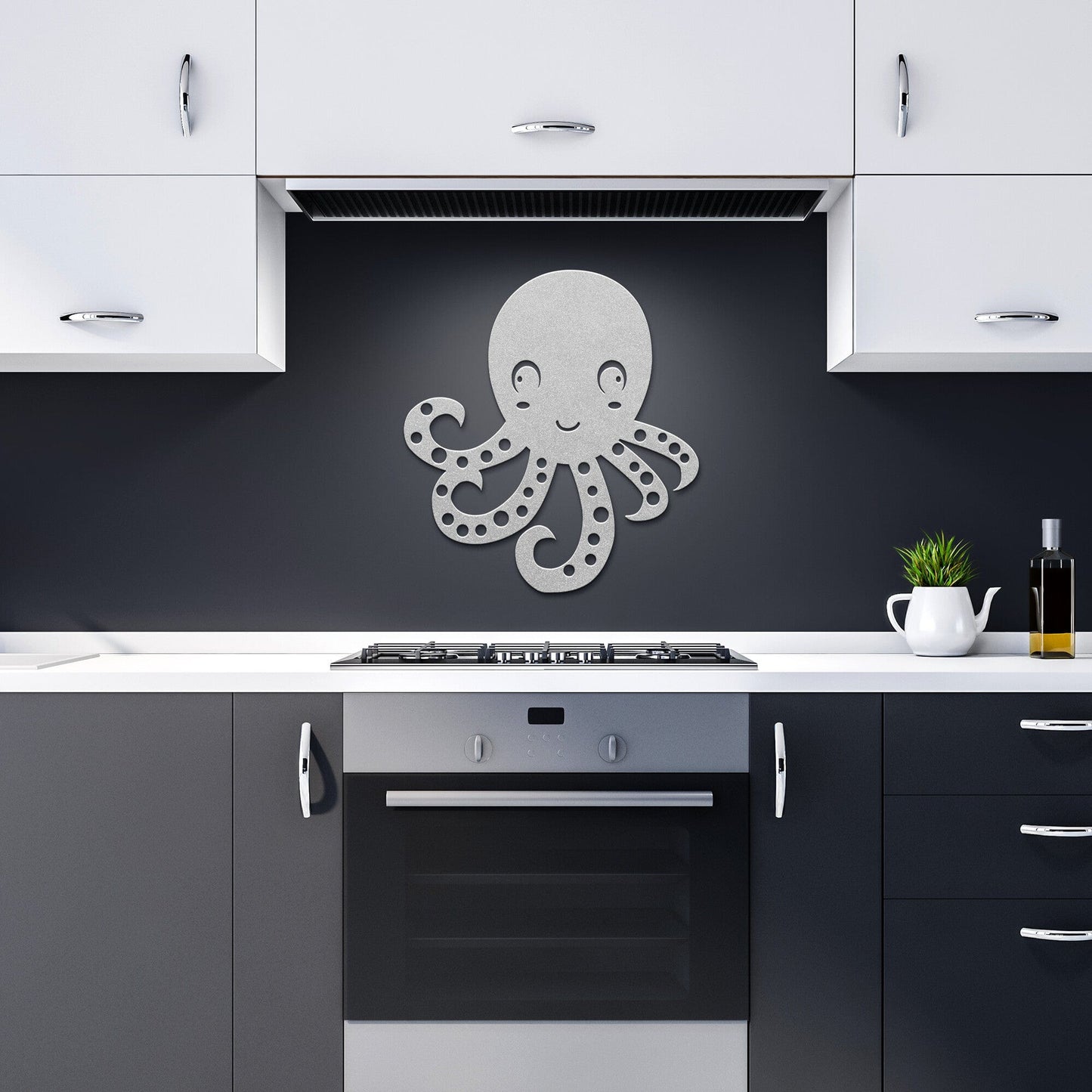 Octopus Nursery Decorative Metal Wall Art