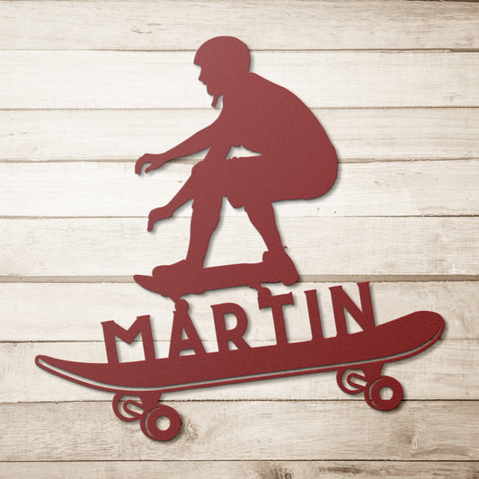 Personalized Skateboarding Sign