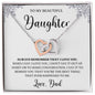 Daughter Necklace from Mom/Dad- Always Remember