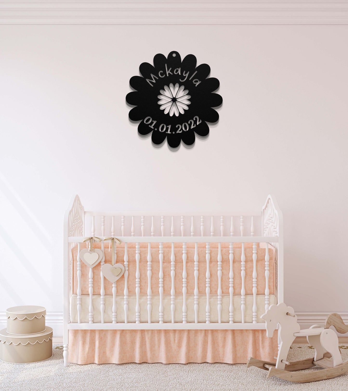 Personalized Metal Baby Name Signs