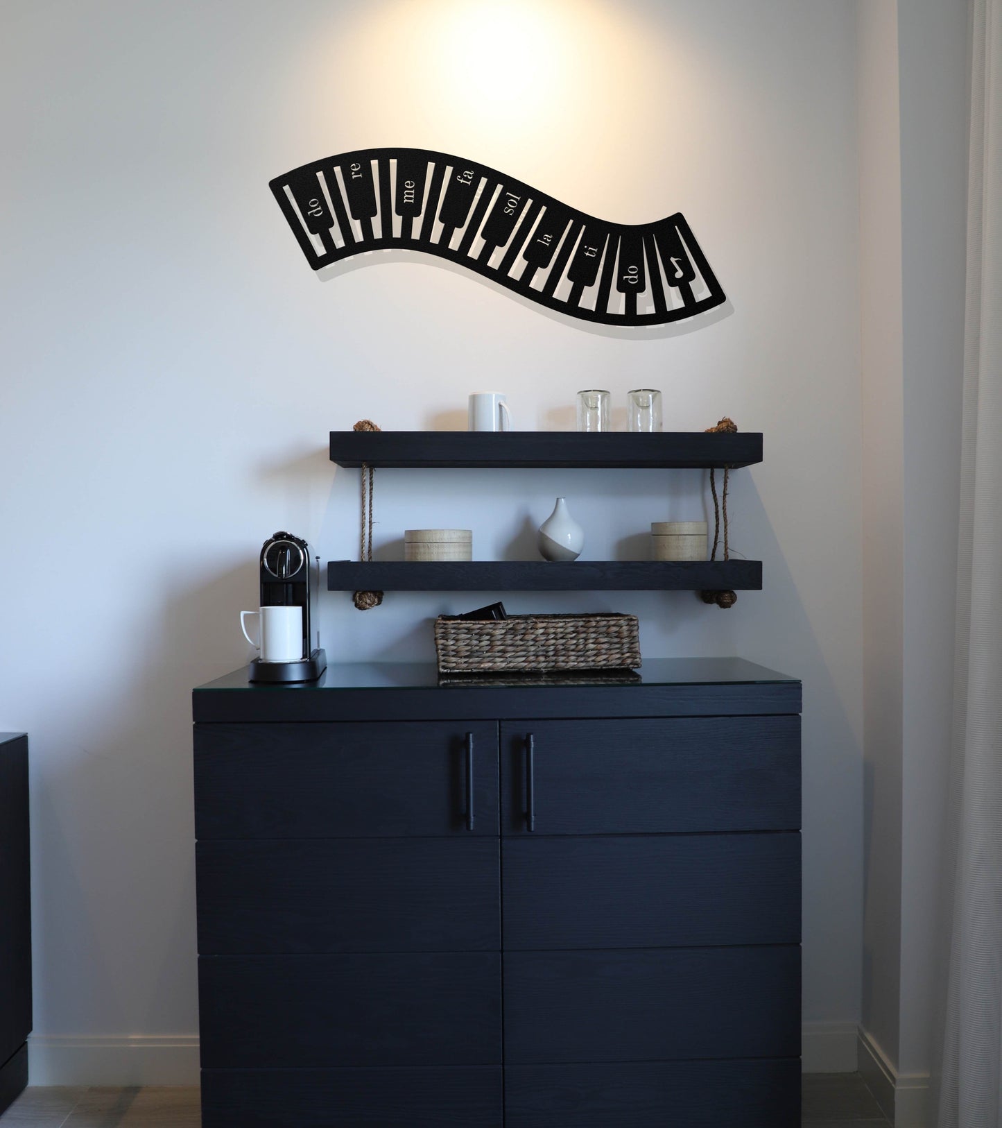 Musical Notes keyboard Decorative Metal wall art