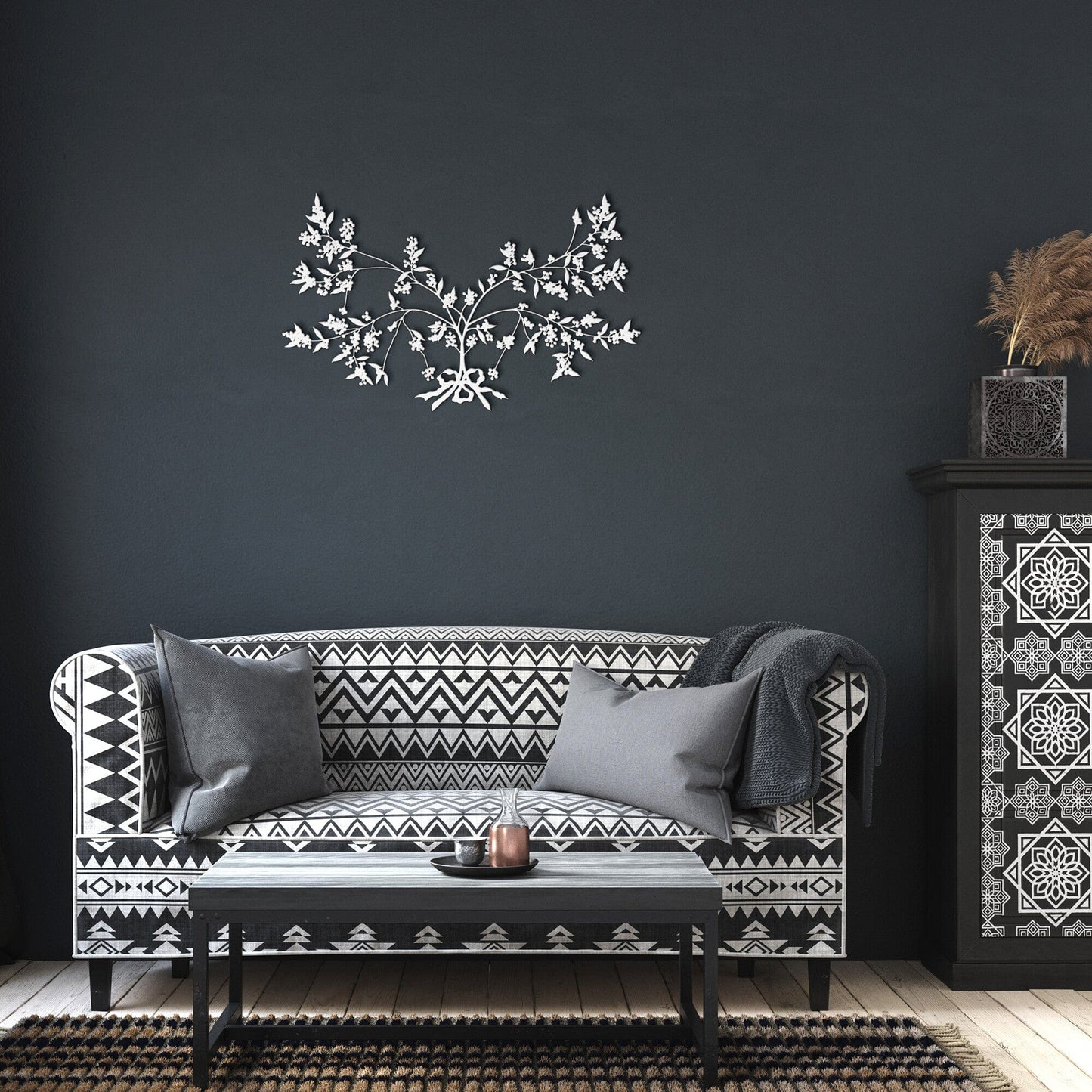 Metal Tree Wall Art Decor