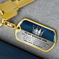To my Badass Son Keychain