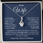 Wife Hug this close Alluring Necklace and Earring Set