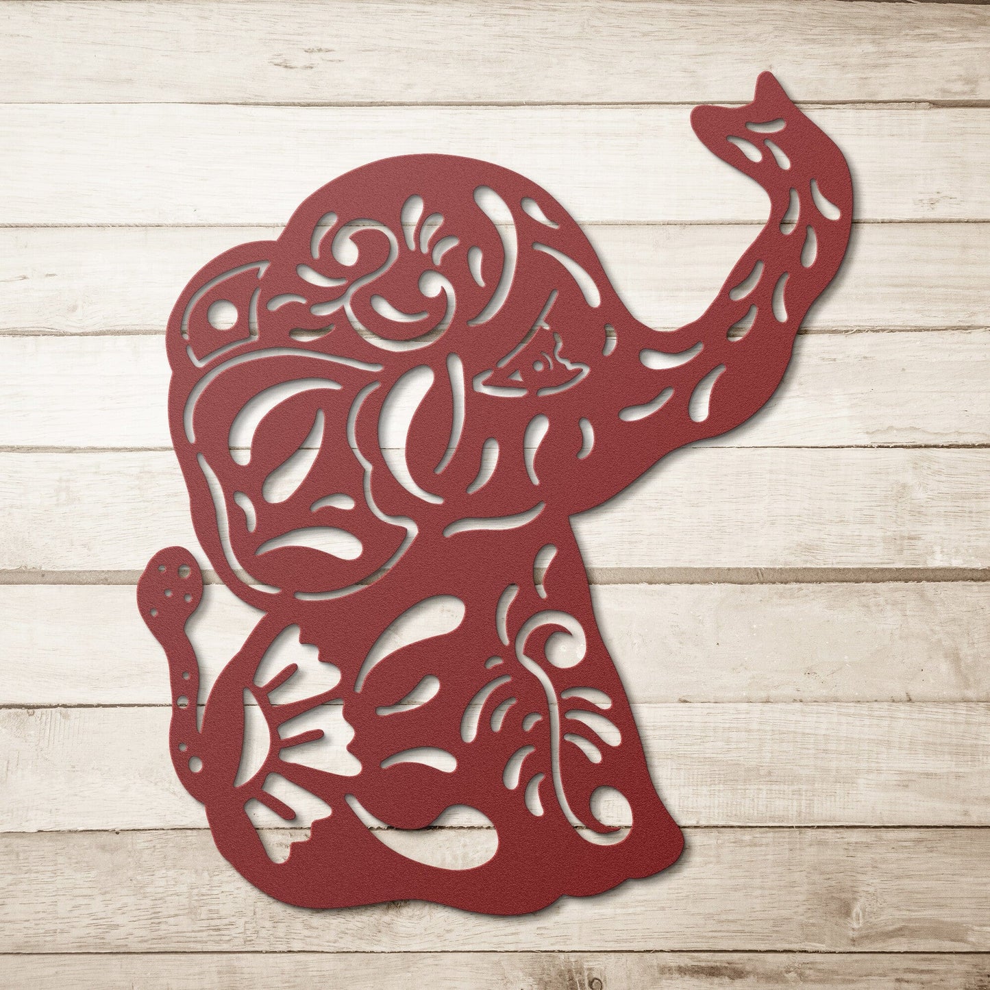 Zentangle elephant Nursery Decorative Metal Wall Art