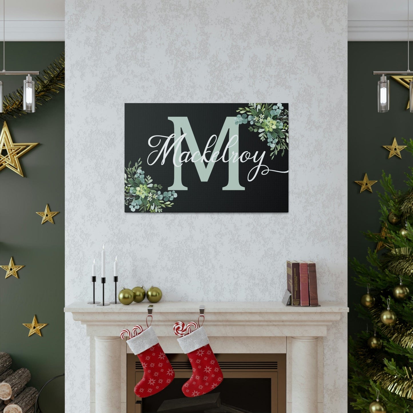 Personalized Custom Last Name/Family Name Canvas Wall Sign
