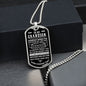 To Grandson- Beautiful Chapters Dog tag necklace