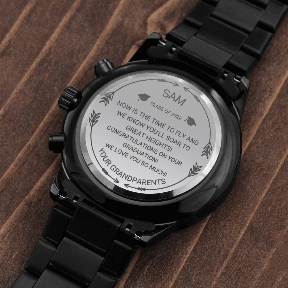 Engraved Personalized Graduation Watch for High school or college