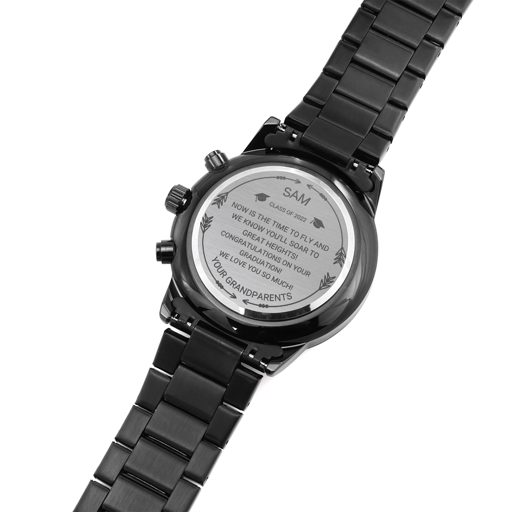 Engraved Personalized Graduation Watch for High school or college