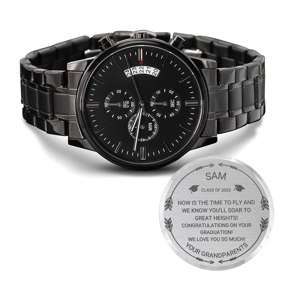 Engraved Personalized Graduation Watch for High school or college
