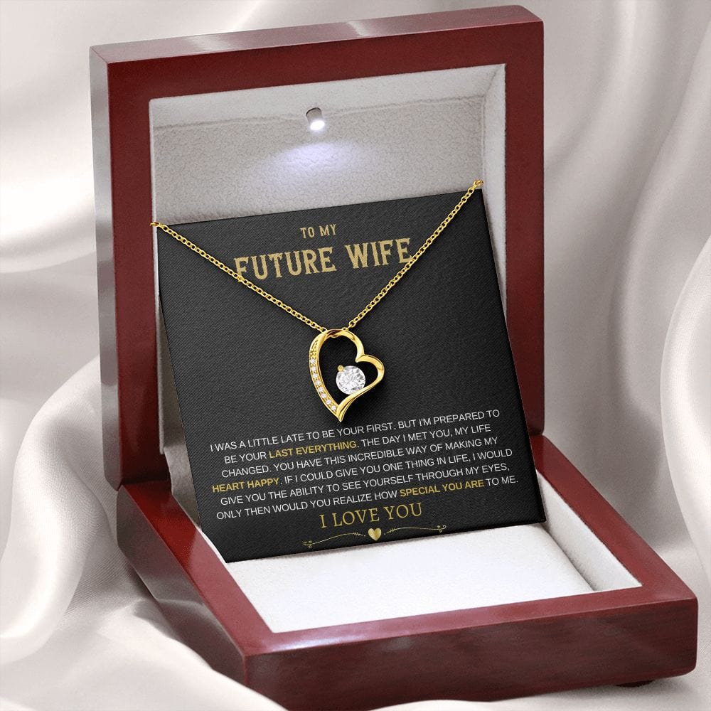 Future Wife Forever Love Necklace - Heart Happy