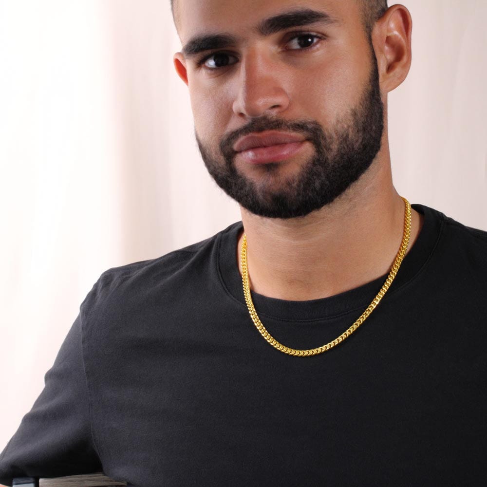 Celebration Gift Cuban link Chain, Graduation Gift
