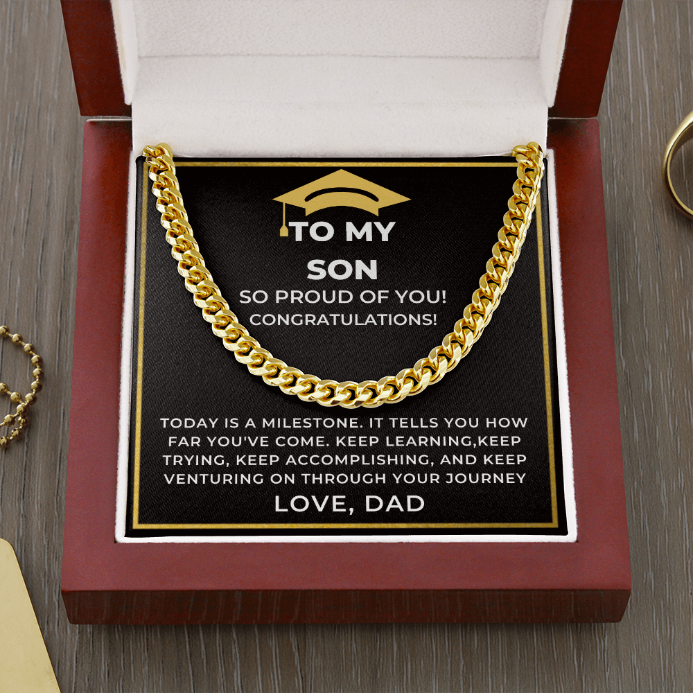 Personalized Graduation Gift for Son from Dad
