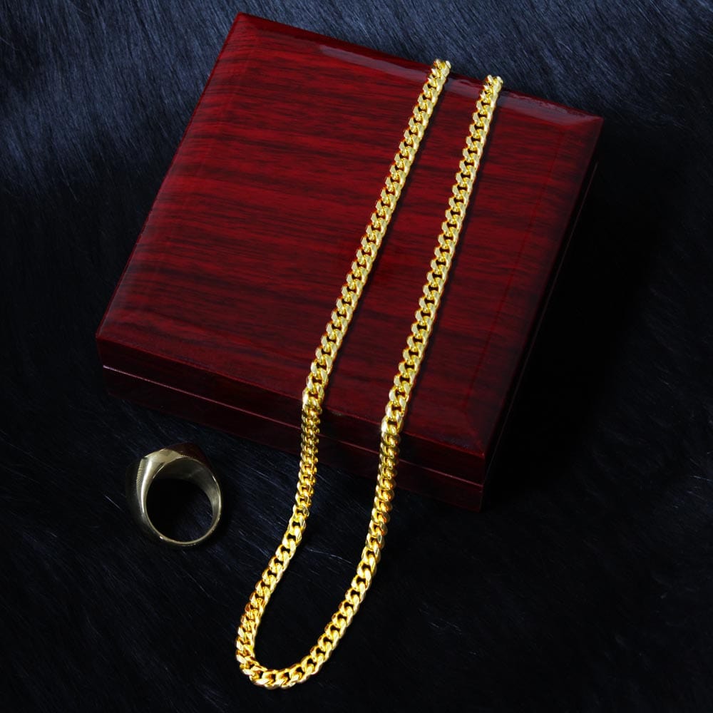 Celebration Gift Cuban link Chain, Graduation Gift
