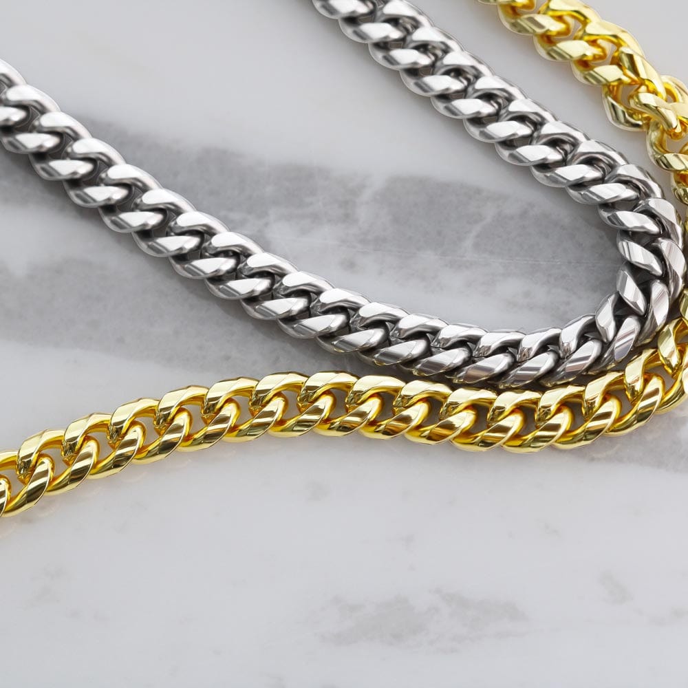 Celebration Gift Cuban link Chain, Graduation Gift