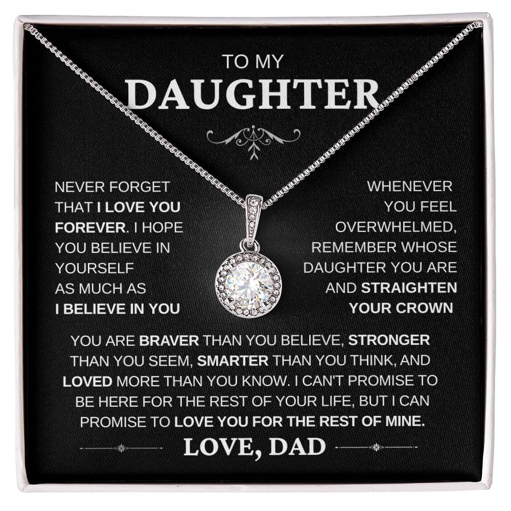 I Believe in you- Dad to Daughter Eternal Hope Necklace