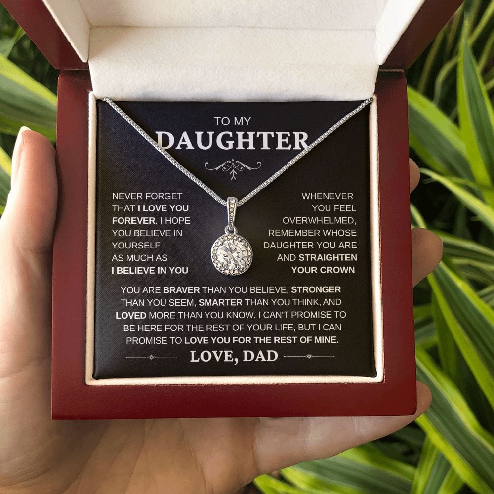 I Believe in you- Dad to Daughter Eternal Hope Necklace