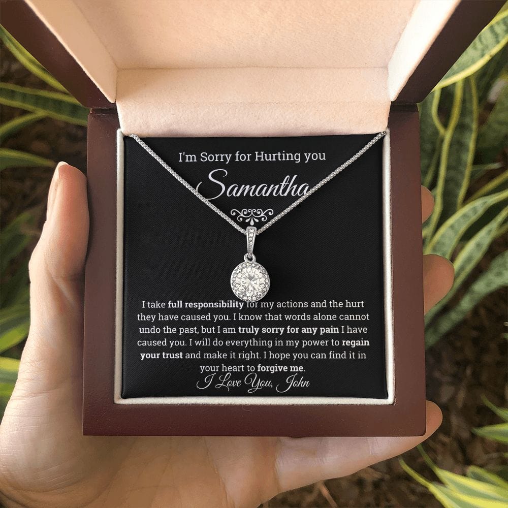 I'm Sorry Eternal Hope Necklace- Personalized Apology Gift for her