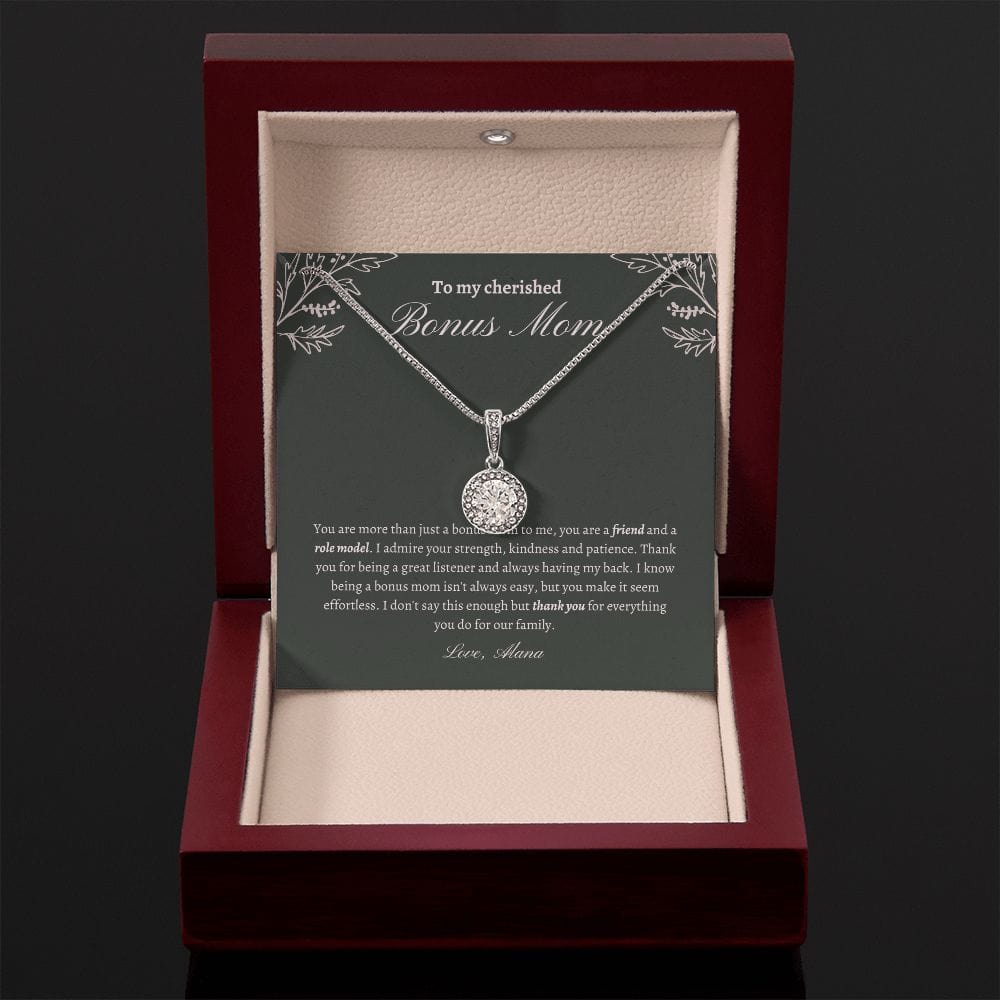 Personalized Bonus mom gift necklace for Mother's day, Birthday present for Stepped up Mom, Step mom chosen mother unbiological mom gift