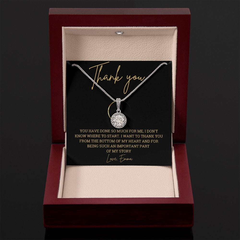 Personalized thank you gift necklace for best friend, coworker, mother, BFF, mentor gift ideas, gratitude gift , grateful for you friend keepsake