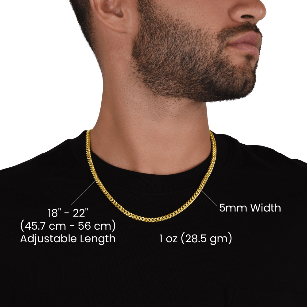 Believe in Yourself- Son Cuban link necklace