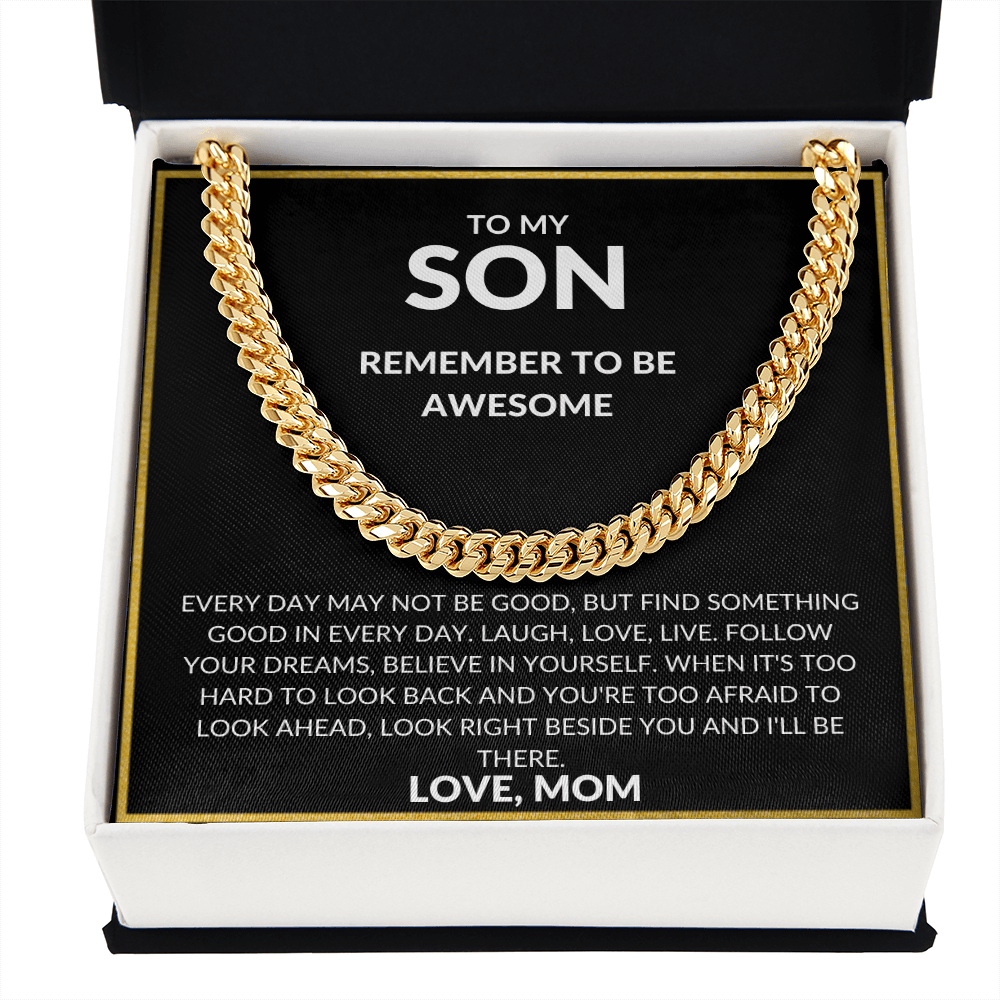 Son Cuban Necklace- Remember to be awesome