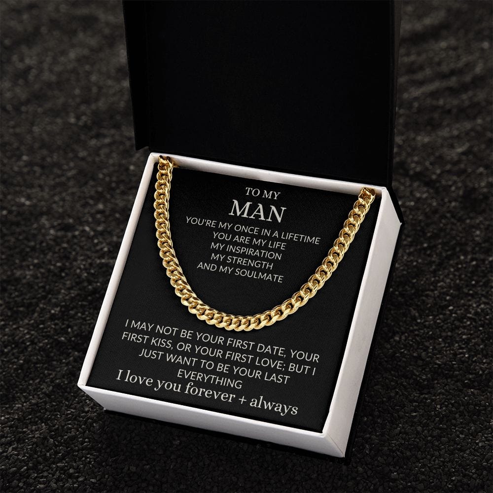 To my Man Cuban Necklace