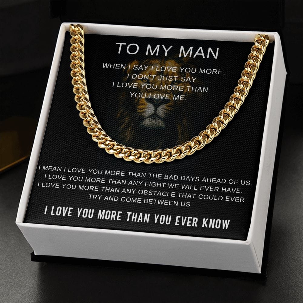 To My Man - I Love You More Than You Ever Know