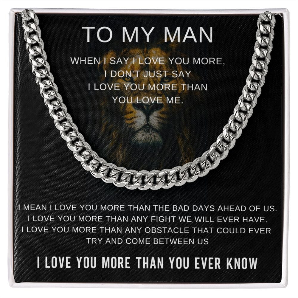 To My Man - I Love You More Than You Ever Know