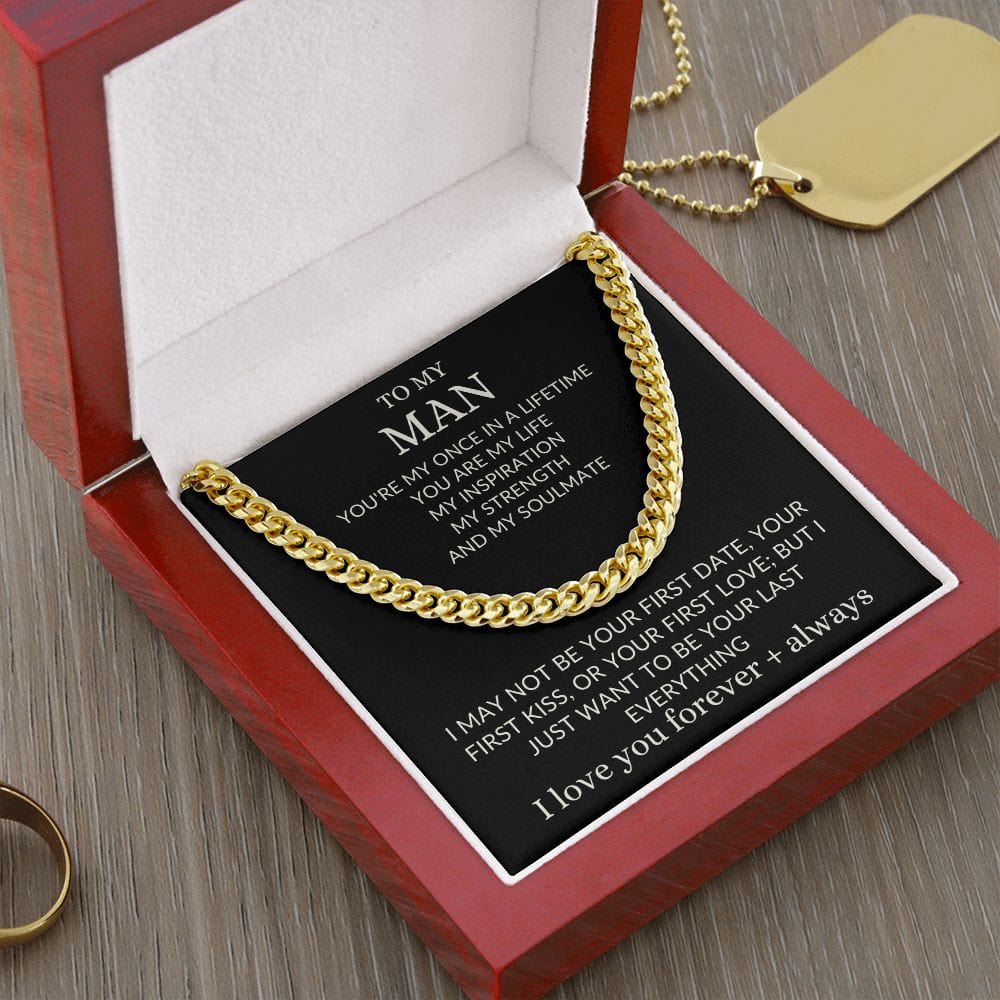 To my Man Cuban Necklace