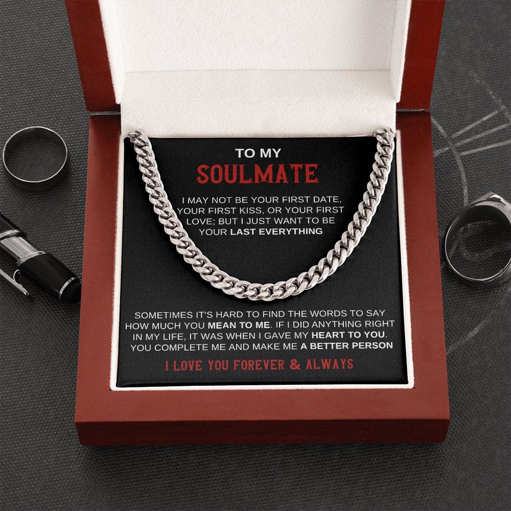 Soulmate- You complete me Cuban Link Chain