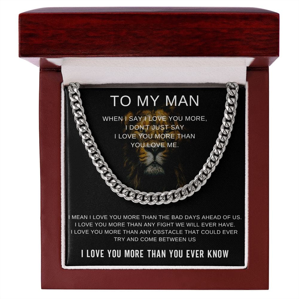 To My Man - I Love You More Than You Ever Know