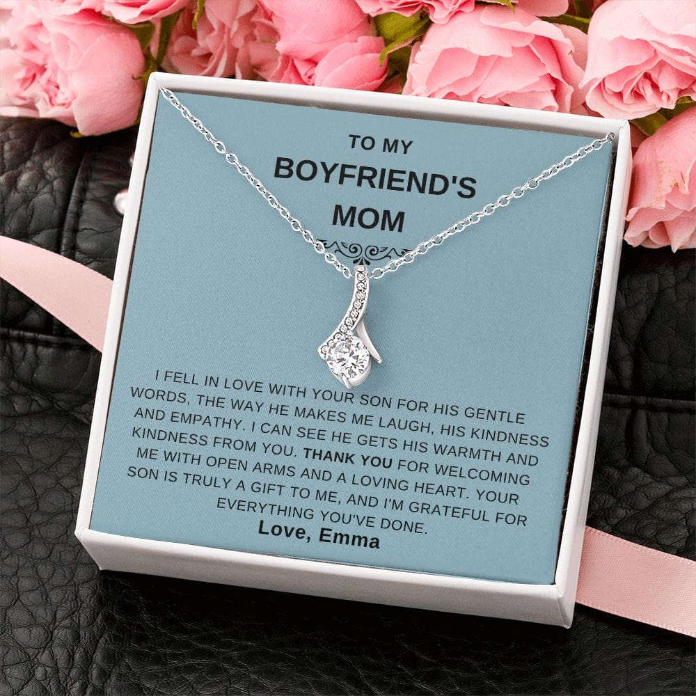 Boyfriend Mom Gift, Boyfriend Mom gift ideas, Boyfriend's Mom Necklace, Christmas, Mother's Day, Birthday Gifts