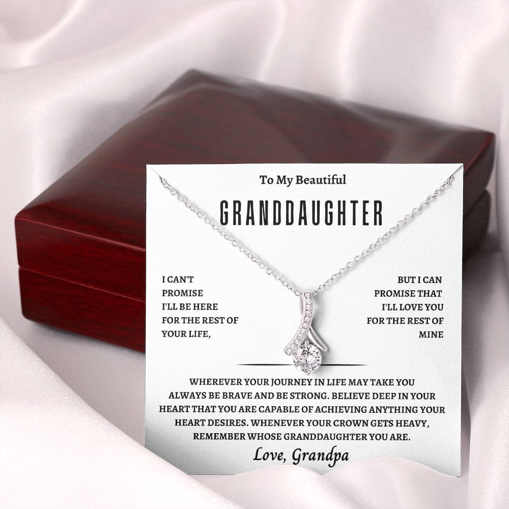 GrandDaughter From Grandpa Alluring Beauty Necklace