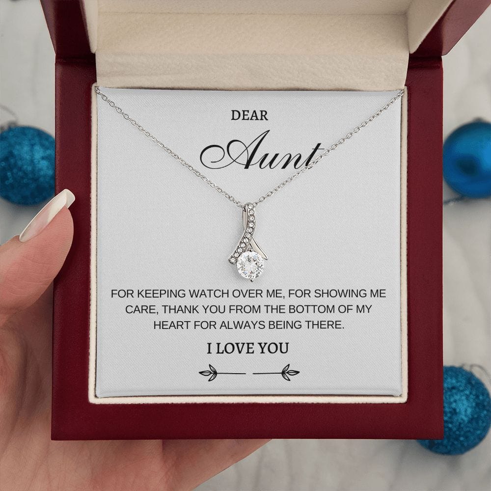Aunt Gifts- Watching over me- Alluring Beauty Necklace, Aunt Gift for Mother's day