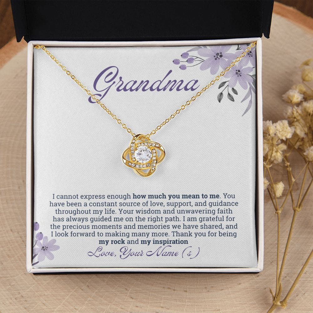 Grandma Gifts Personalized Necklace, Nana Necklace, Gigi Gifts from Granddaughter, Grandson