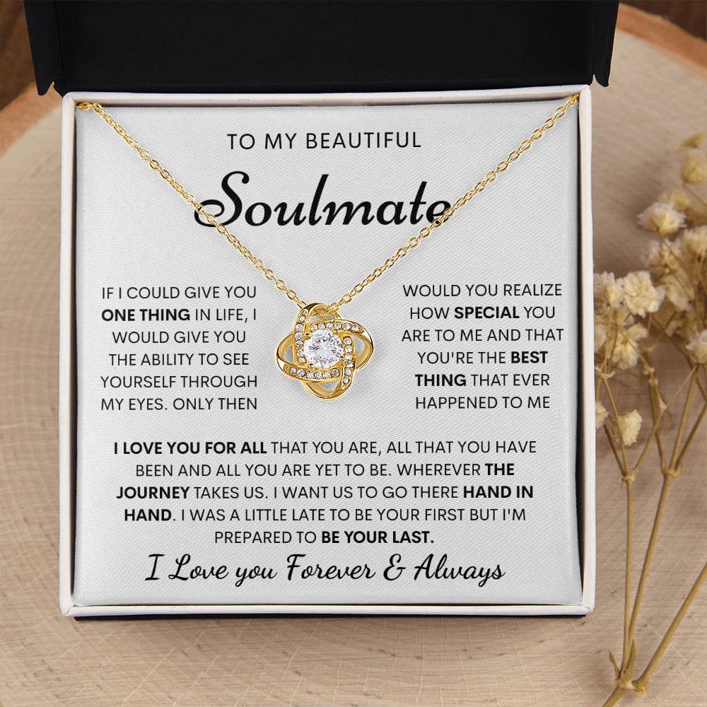 Beautiful Soulmate Necklace- Loveknot