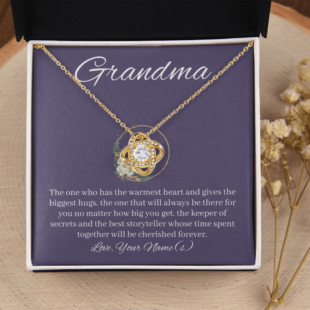 Grandma Gifts Personalized Necklace, Nana Necklace, Gigi Gifts from Granddaughter, Grandson
