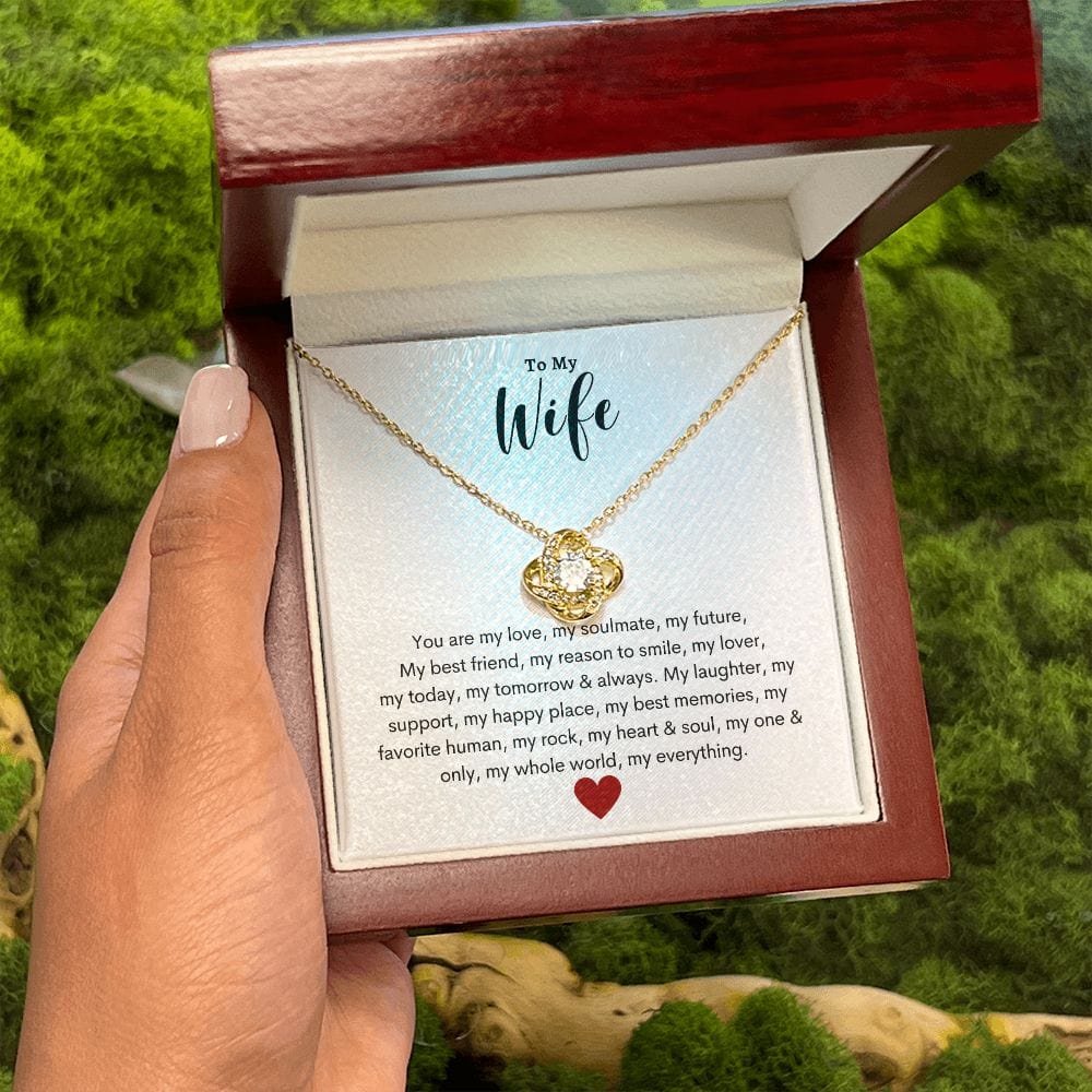 Wife Loveknot Necklace -My Everything