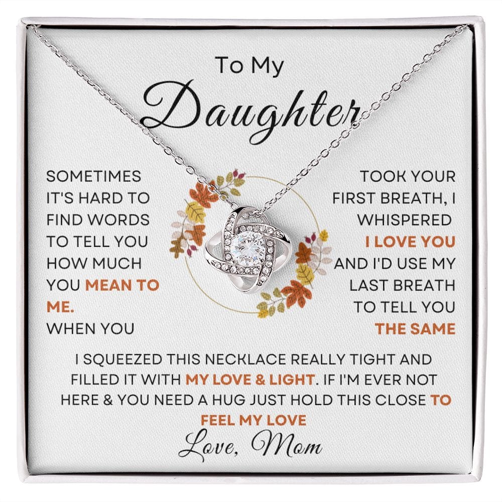 Love & Light Daughter Love Knot Necklace