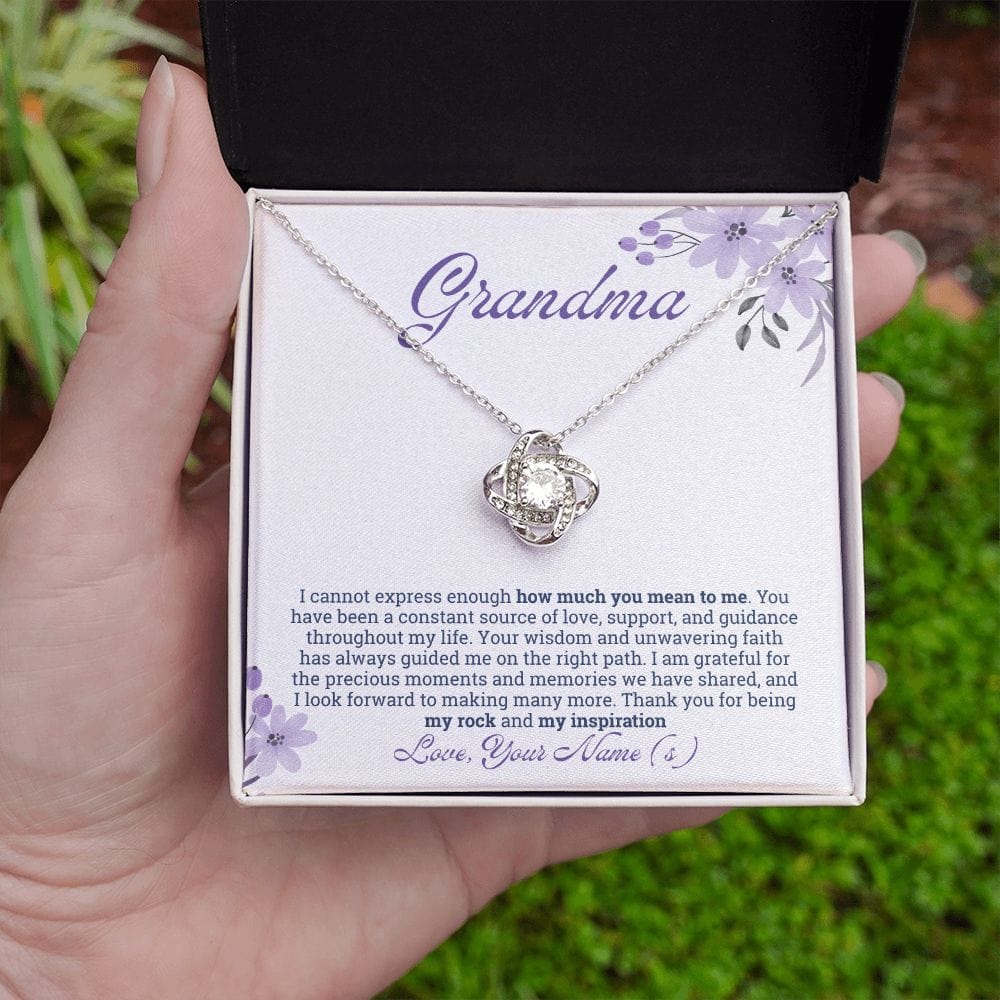 Grandma Gifts Personalized Necklace, Nana Necklace, Gigi Gifts from Granddaughter, Grandson