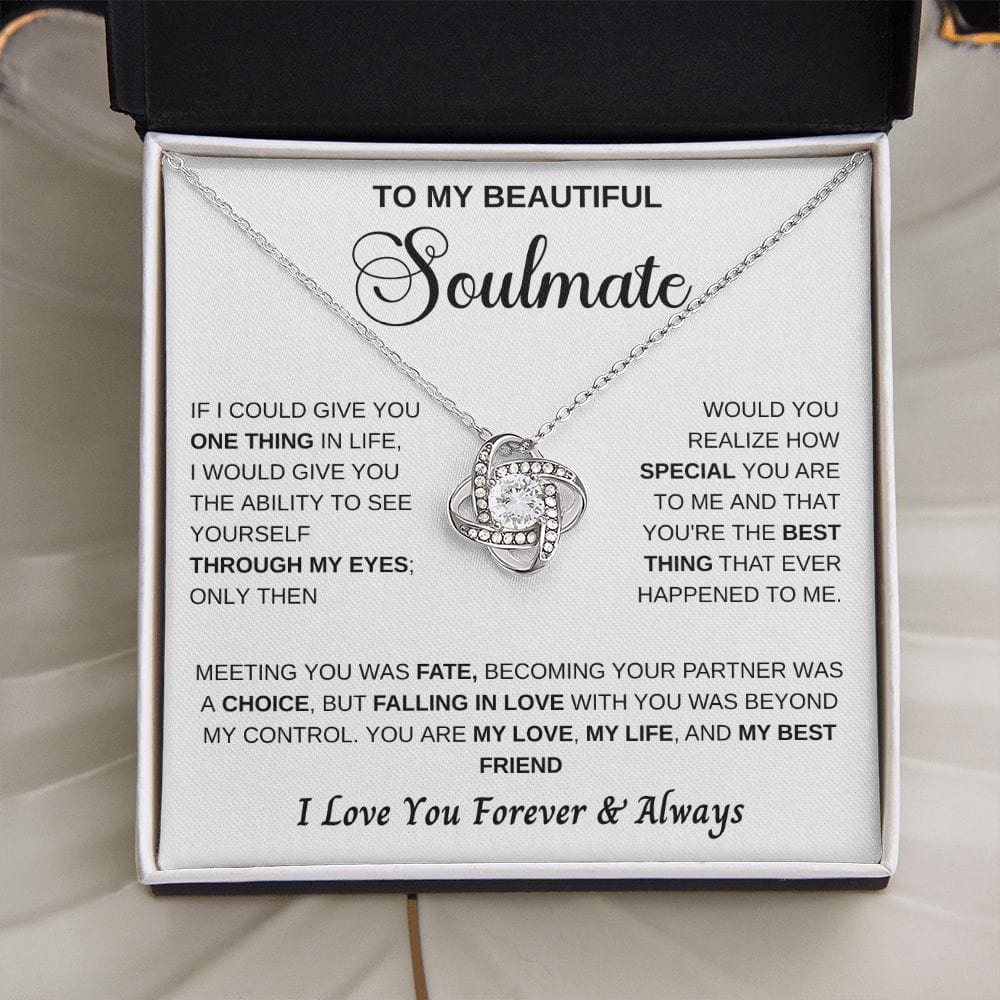 My Life Soulmate Loveknot Necklace