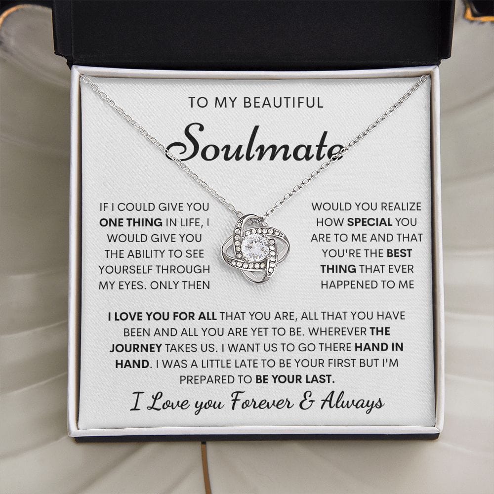 Beautiful Soulmate Necklace- Loveknot