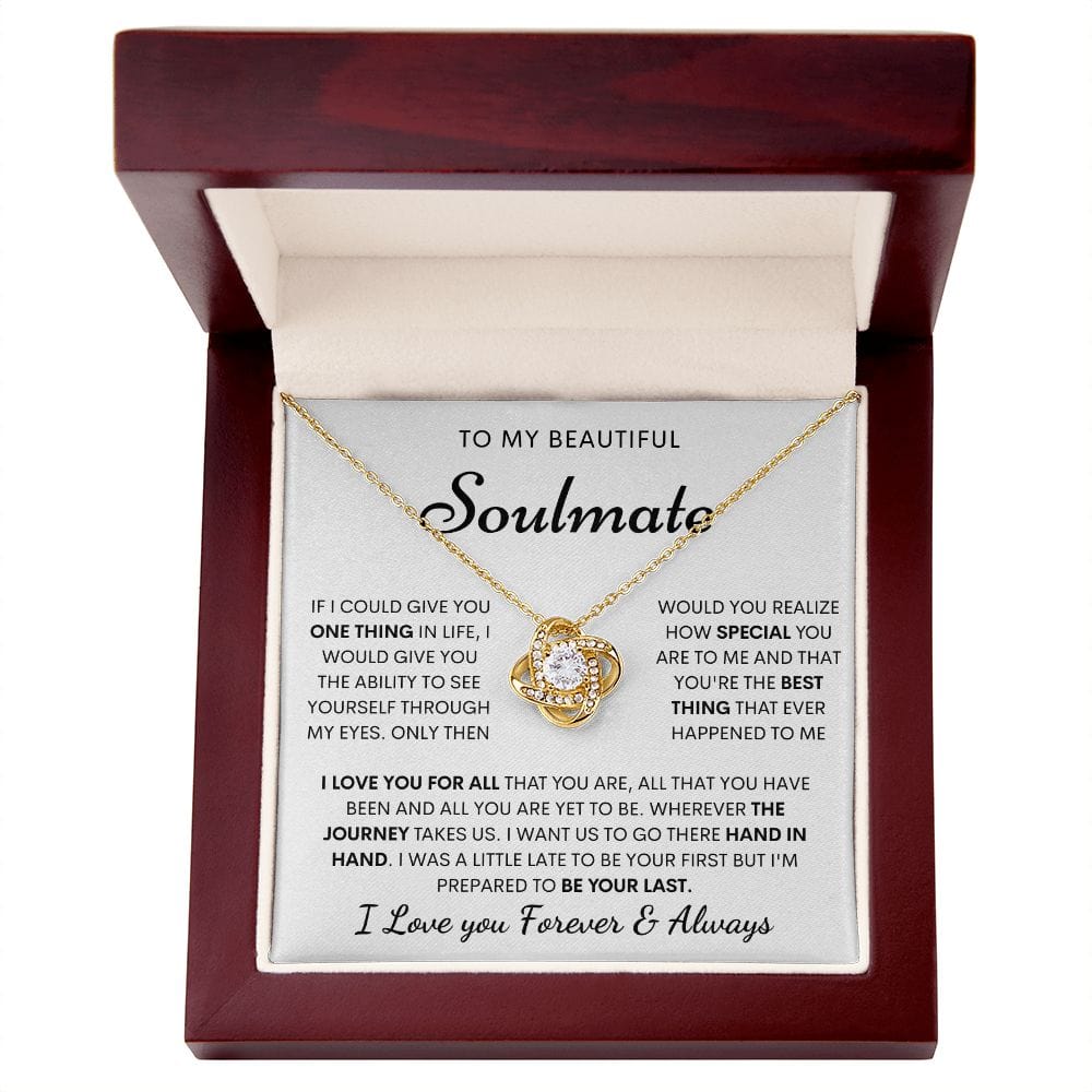 Beautiful Soulmate Necklace- Loveknot
