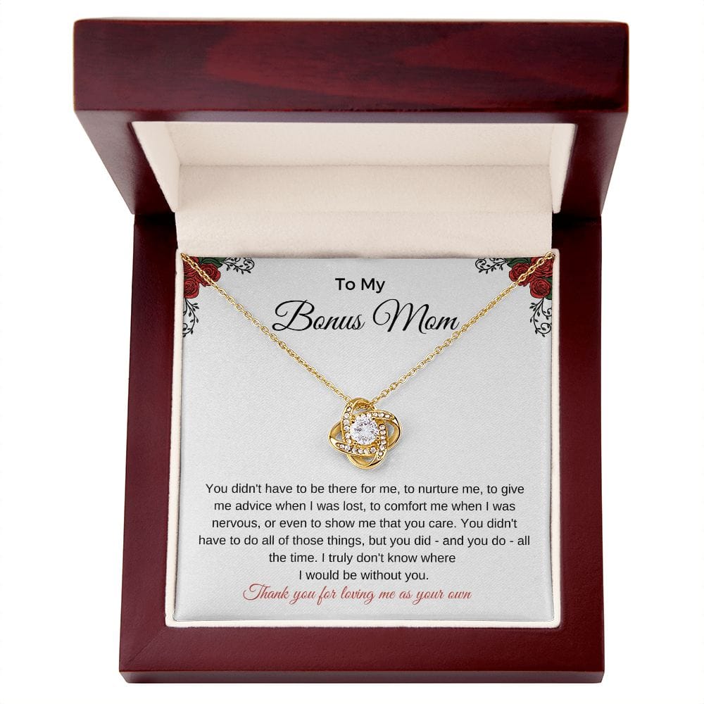 Bonus Mom- Thank you Loveknot Necklace