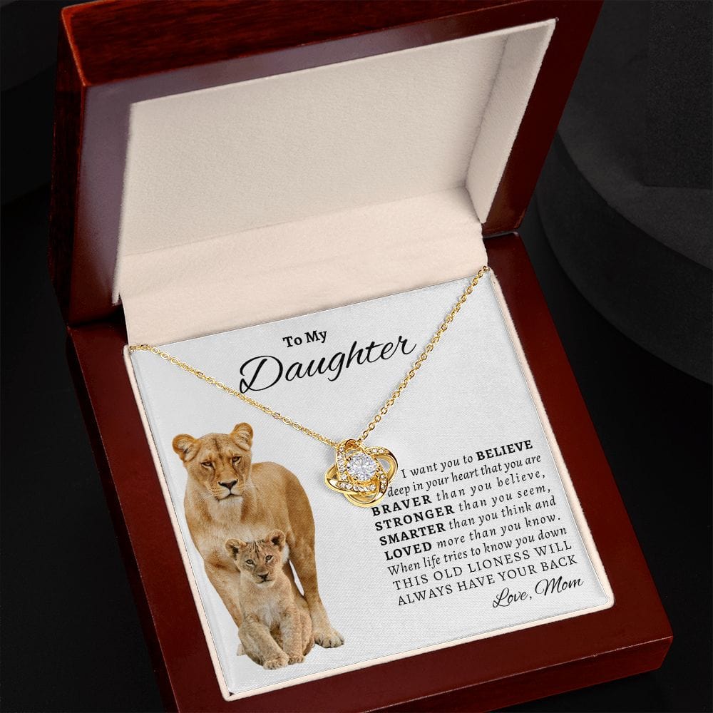 Daughter Braver-Stronger Necklace