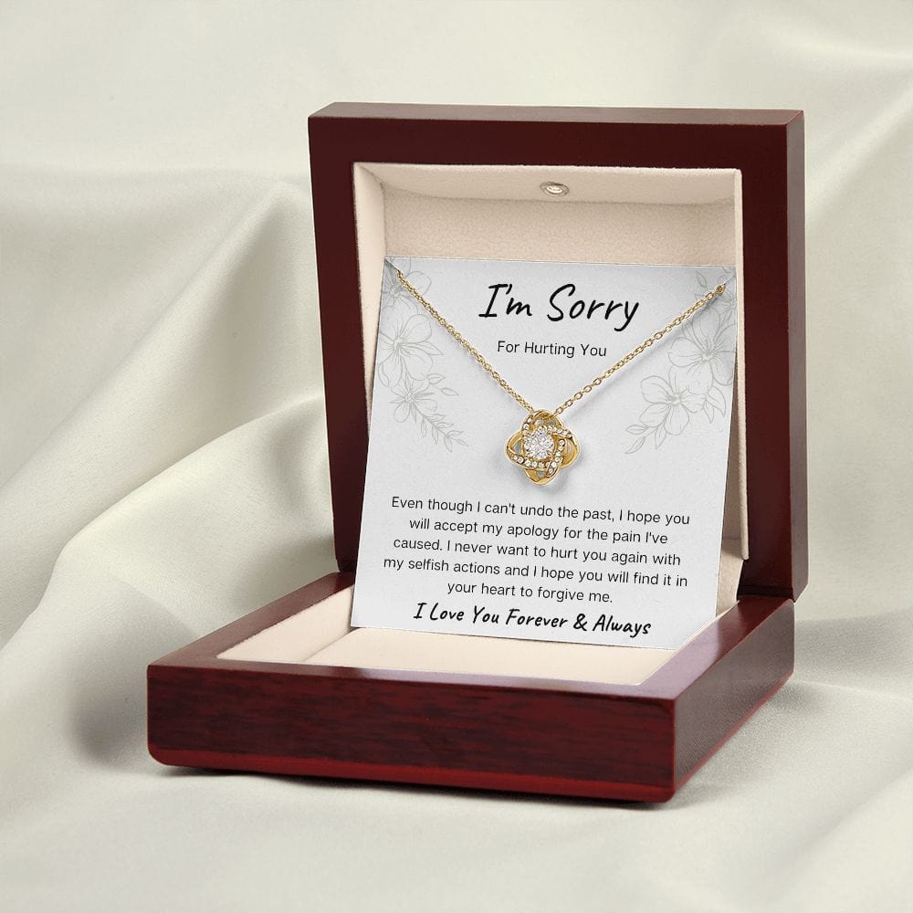 I'm Sorry Loveknot Necklace
