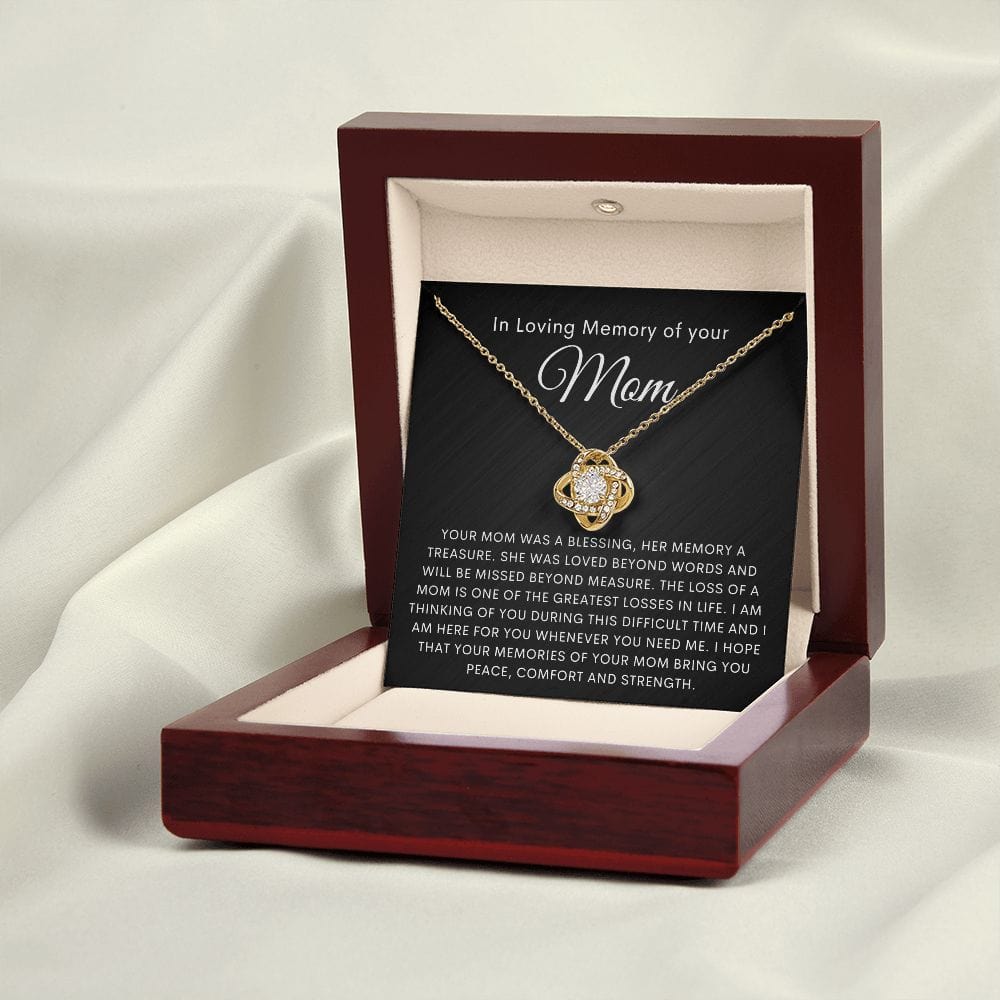 Loss of Mother Remembrance Loveknot Necklace
