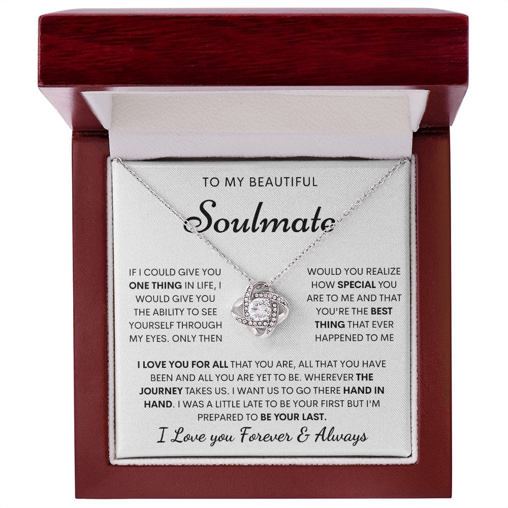Beautiful Soulmate Necklace- Loveknot