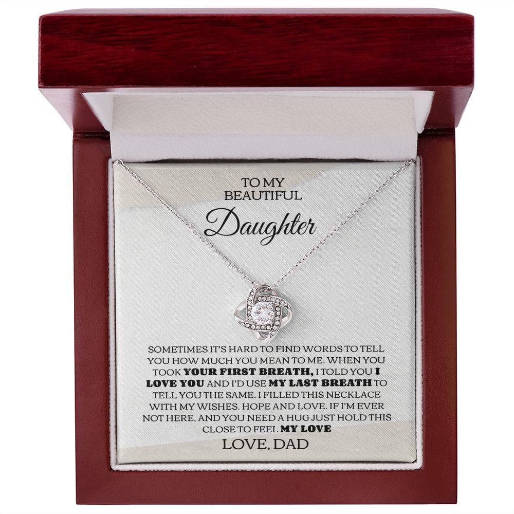 My Last Breath Necklace- Daughter From Dad